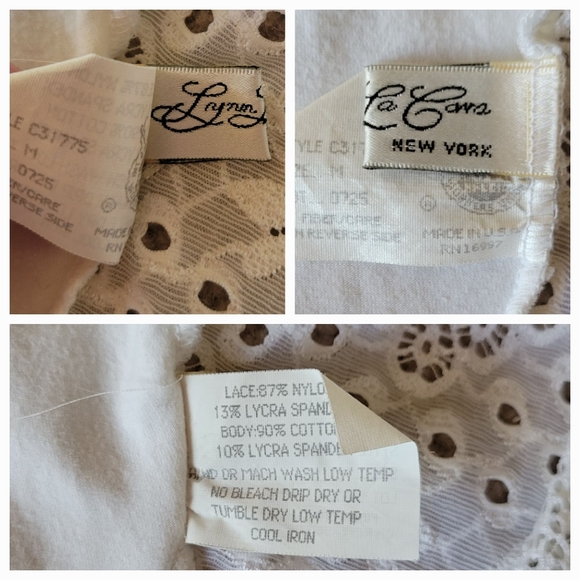 Vtg Lace Bodysuit Lynn La Cava - Picture 5 of 5